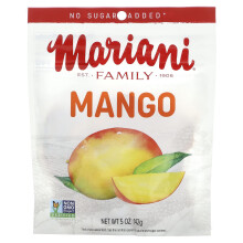 Mariani Dried Fruit, Mariani Torkad Frukt, Familj, Mango, 5 oz (142 g)