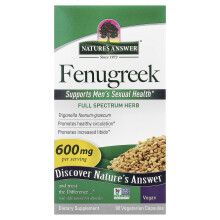 Nature’s Answer Fenugreek Seed Vegetarian Capsules – 90 Count