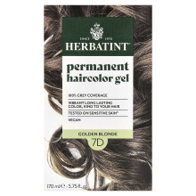 Herbatint, Permanent Hårfärg Gel, 7D Guldblond, 5.75 fl oz (170 ml)