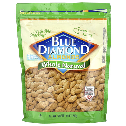 Blue Diamond, Αμύγδαλα, Πλήρη Φυσικά, 25 oz (709 g)