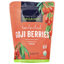 Viva Naturals, Organicky Sbírané Goji Bobule, 1 lb (454 g)
