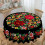 Mexikansk blommig bordsduk marinblå polyester 3