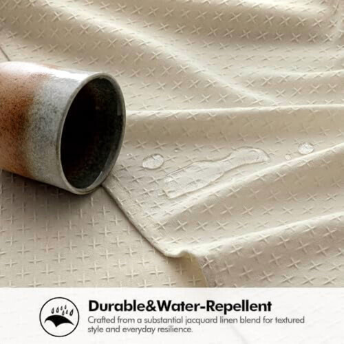 Natural Cotton-Linen Tablecloth Rectangular 2