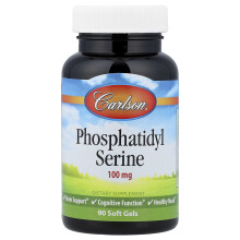 Carlson, Fosfatidyl Serine, 100 mg, 90 Zachte Gelcapsules