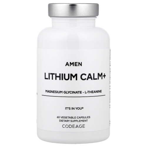 Codeage, Amen Lithium Calm+, 60 Vegetabilsk kapsler