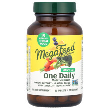 MegaFood, Mężczyźni 55+, Jednodniowy Multivitamin, 60 Tabletek