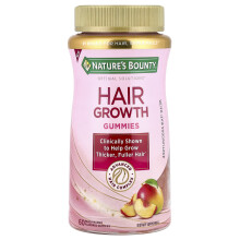Nature's Bounty, Haarwachstums Gummies, Peach Mango, 60 Gummies