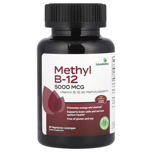 Futurebiotics, Μεθύλιο Β-12, Κεράσι, 5,000 mcg, 90 Βηγέτη Λοζένγκες