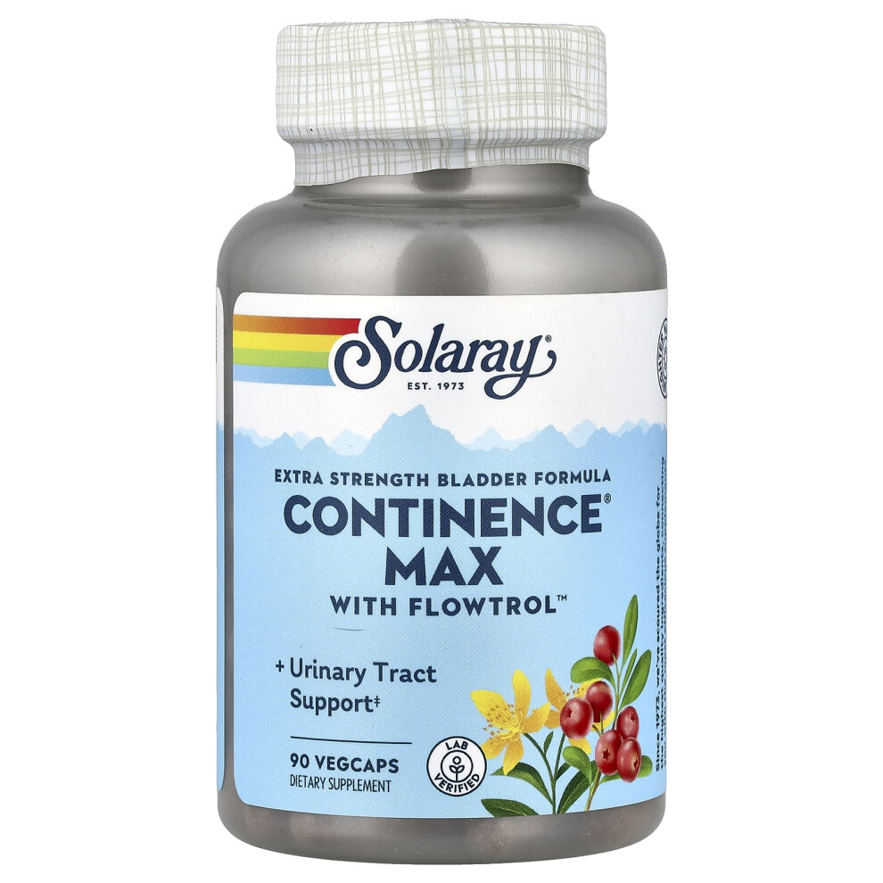 Solaray , Bladder Formula, Continence Max With Flowtrol, 90 Vegcaps