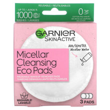 Garnier, SkinActive, Mikrofiber rengöringspads, 3 Pads