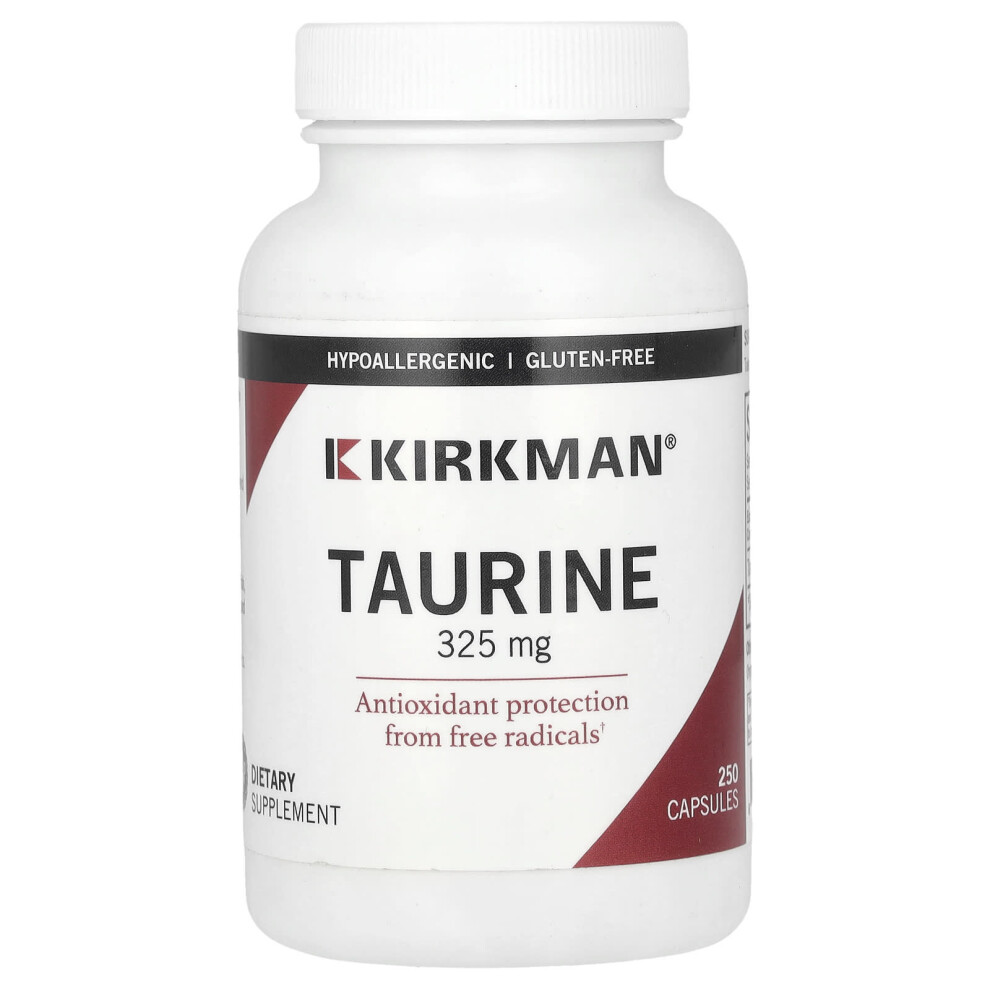 Фото - Вітаміни й мінерали Kirkman Labs, Tauryna, 325 mg, 250 kapsułek