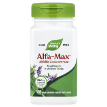 Nature's Way, Alfa-Max, Alfalfa Concentrate, 100 Vegan Capsules