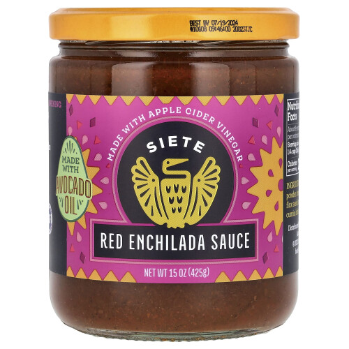 Siete, Κόκκινο Σάλτσα Enchilada, 15 oz (425 g)