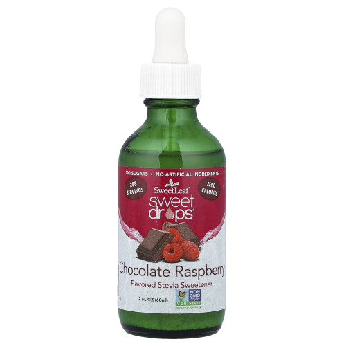 SweetLeaf Stevia, Gotas Doces, Chocolate Morango, 2 fl oz (60 ml)