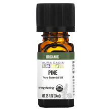 Aura Cacia, Pure Essential Oil, Organic Pine, 0,25 fl oz (7,4 ml)
