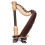 Mini wooden harp replica ornament with box 3