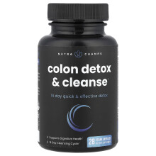 NutraChamps, Colon Cleanse, 28 Vegan Capsules