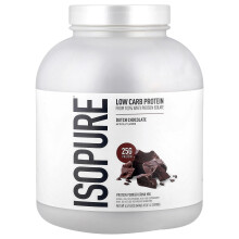 Isopure, Laag Koolhydraat Eiwitpoeder, Nederlands Chocolade, 4,5 lb (2,04 kg)