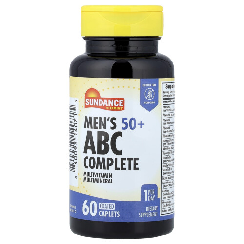 Sundance Vitamins, Άνδρες 50+, Πλήρης Πολυβιταμίνη Πολυμεταλλική, 60 Κονσερβωμένα Φύλλα