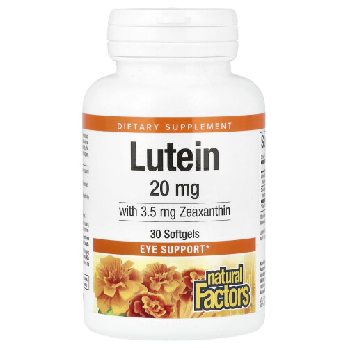 Natural Factors Lutein 20 mg 30 Softgels