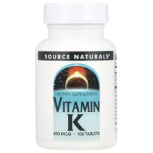 Source Naturals, Vitamin K, 100 Tabletten