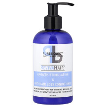 Pure Biology, RevivaHair, Növekedési Stimuláló & Anti Hullámvonalos Kondicionáló, 8 oz (240 ml)