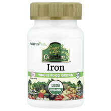 NaturesPlus, Source of Life Garden, Iron, 30 Vegan Capsules