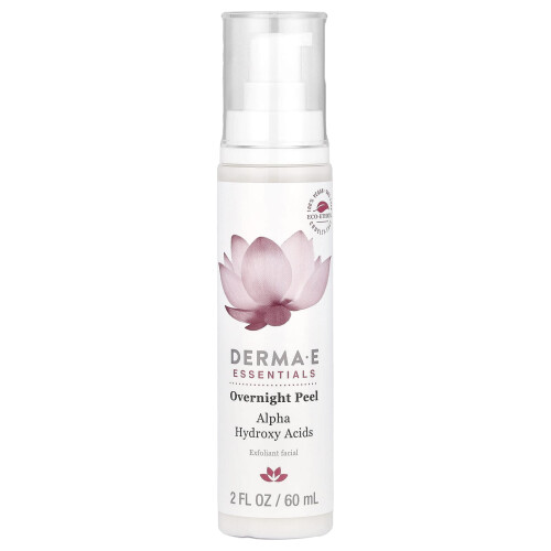 DERMA E, Essentials, Nočná Peel, 2 fl oz (60 ml)