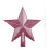 Pink Glitter Christmas Tree Topper Shatterproof 5.9 inch 3