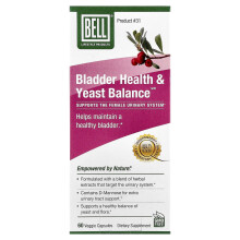 Bell Lifestyle, Bladder Sundhed & Gær Balance, 60 Veggie Kapsler