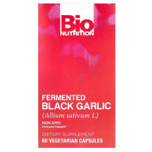 Bio Nutrition, Fermented Black Garlic, 60 Vegetarian Capsules
