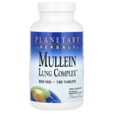 Planetary Herbals, Mullein Lung Complex, 180 Tabletter