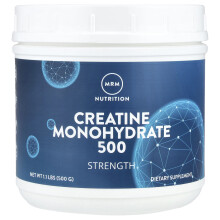 MRM Nutrition, Creatine Monohydrate 500, Strength, 1.1 lbs (500 g)