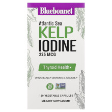 Bluebonnet Nutrition, Iodio di Alghe del Mare Atlantico, 225 mcg, 120 Capsule Vegetali