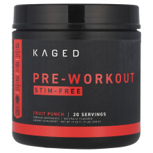 Pre-Kaged, Stimulant Free Pre-Workout, Fruit Punch, 1.31 lb (596 g)