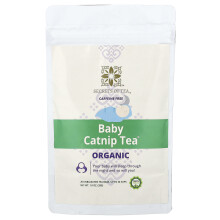 Secrets of Tea, Ekologisk Babykattungste, Koffeinfri, 20 Oblekta Teblad, 1 oz (28 g)
