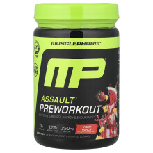 MusclePharm, Assault Energie + Sterkte, Fruitpunch, 12,1 oz (344 g)