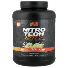 MuscleTech, Nitro Tech Ripped, Proteína Magra + Pérdida de Peso, vainilla francesa, 4 lbs (1.81 kg)