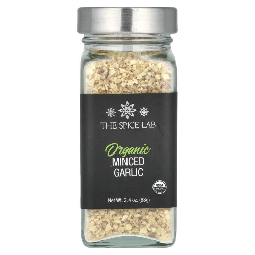The Spice Lab, Οργανική Τριμμένη Σκόρδα, 2.4 oz (68 g)