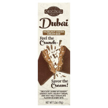 Original Natural Sweets, Barra de Crema de Cacao y Avellana de Dubai, 3.2 oz (91 g)