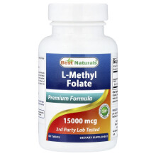 Best Naturals, Folate Metilado L, 60 Tabletas (25,000 mcg por Tableta)