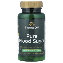 Swanson, Reines Blutzucker, 60 Pflanzliche Kapseln