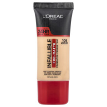 L'Oral, L'Oréal, Fundação Infallível, Pro-Matte, 108 Bege Caramelo, 1 fl oz (30 ml)