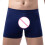 Cueca boxer masculina com cintura elástica, respirável e de cor sólida. 4