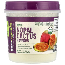 BareOrganics, Bio Nopal-Kaktus-Pulver, Wüsten-Super-Frucht, 8 oz (227 g)