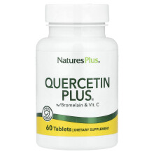 NaturesPlus, Quercetina Plus Com Bromelina & Vit. C, 60 Comprimidos