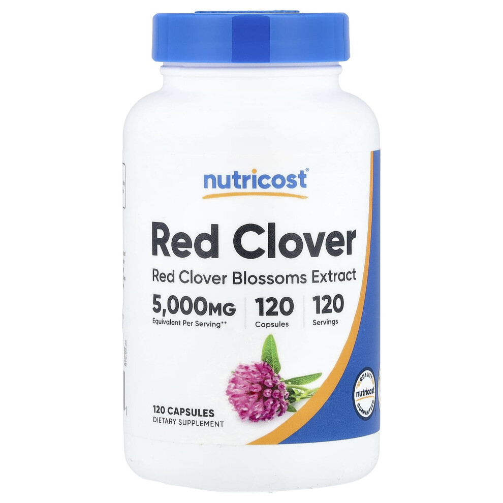 Nutricost Red Clover, 120 Capsules (200 Mg Per Capsule)