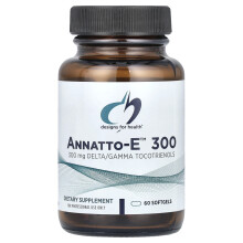 Designs For Health, Annatto-E 300, 300 mg, 60 Softgels