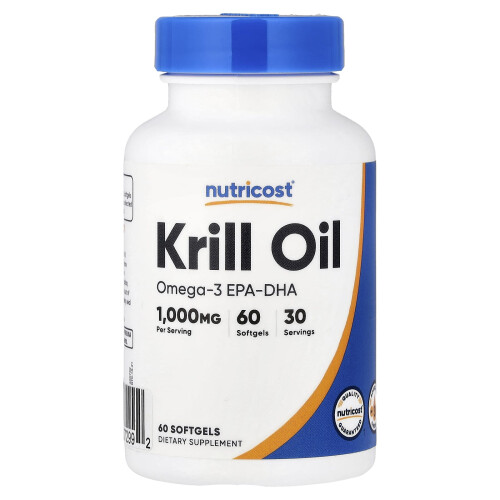Nutricost, Óleo de Krill, 60 Softgéis