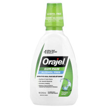 Orajel, Tandpine, Alkoholfri, Lugtende Mint, 16 fl oz (473,2 ml)